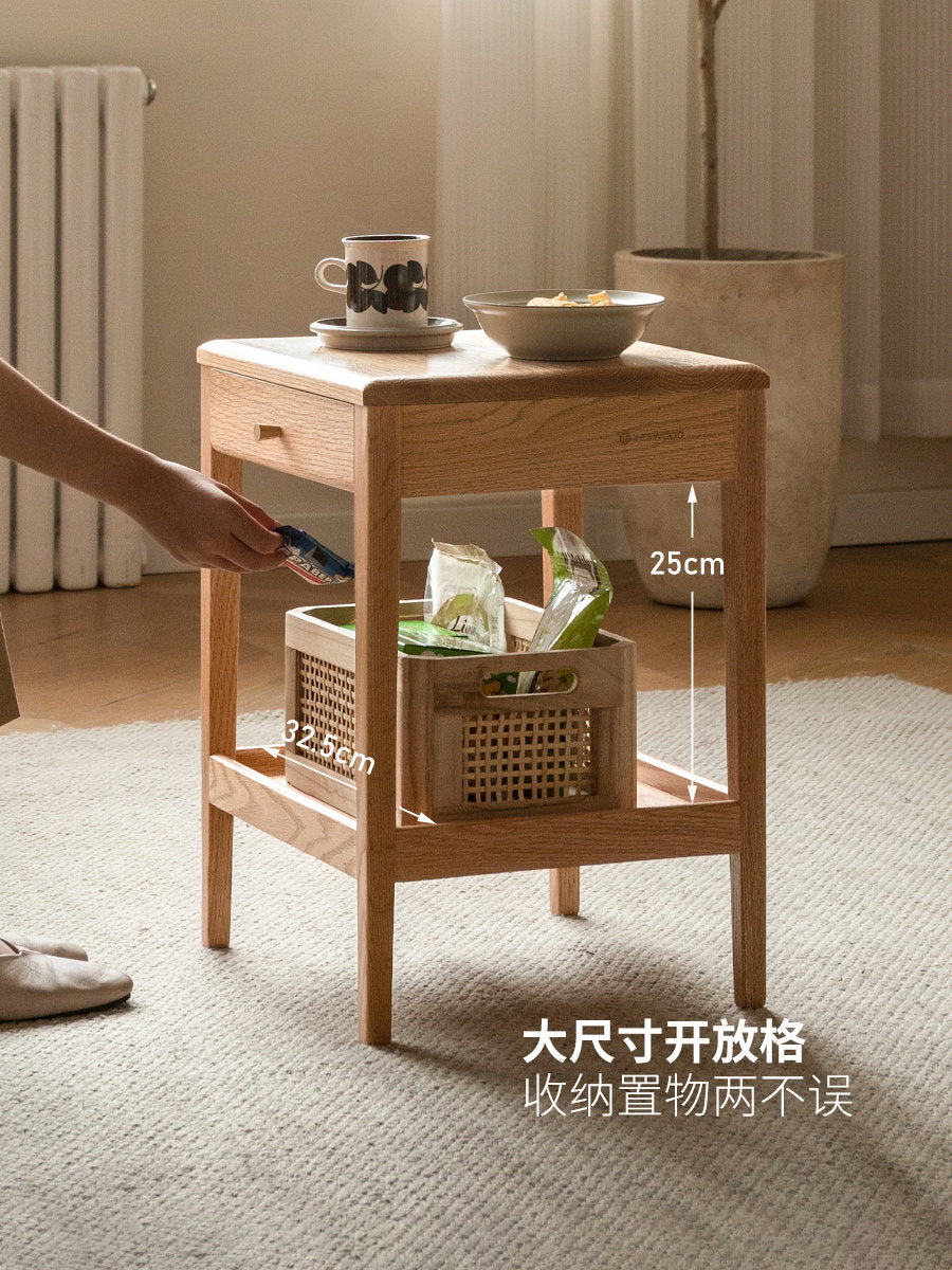 实木边几小茶几沙发边柜侧边柜客厅桌子北欧卧室窄床头柜